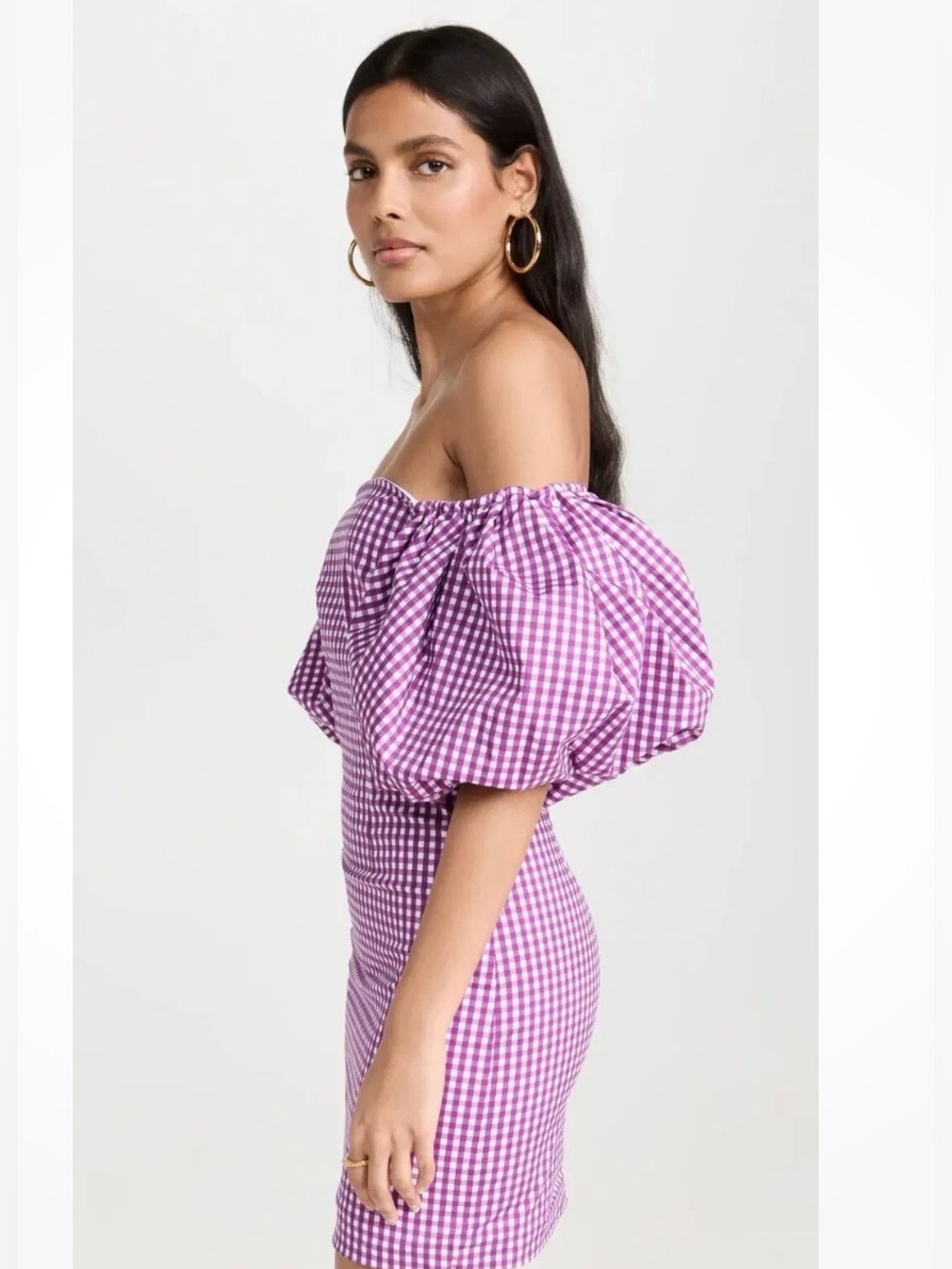 CAROLINE COSTAS GINGHAM MINI DRESS IN SIZE XS. WORN ONCE. - Picture 7 of 7